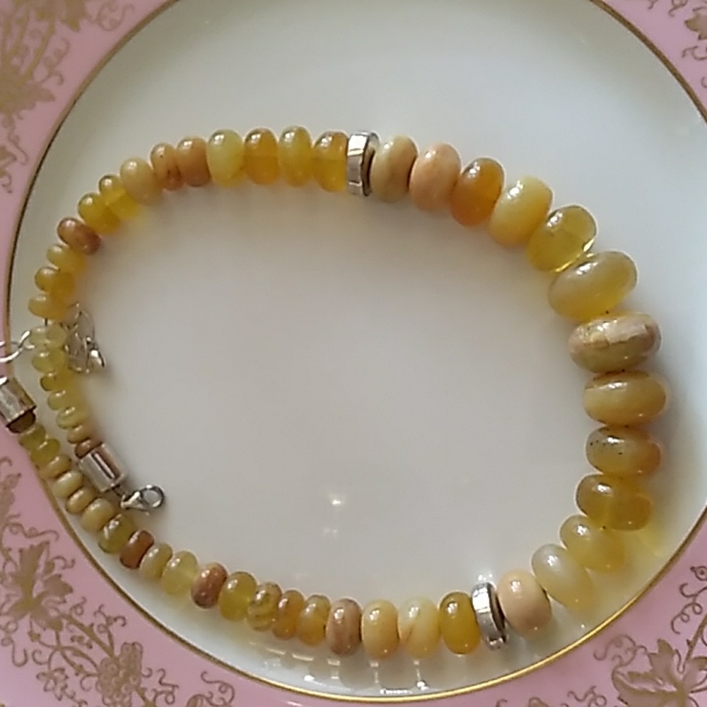 Jay King Yellow Opal Necklace
